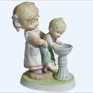 HOMCO HOME INTERIOR Porcelain Figurine Sister & Brother Girl & Boy